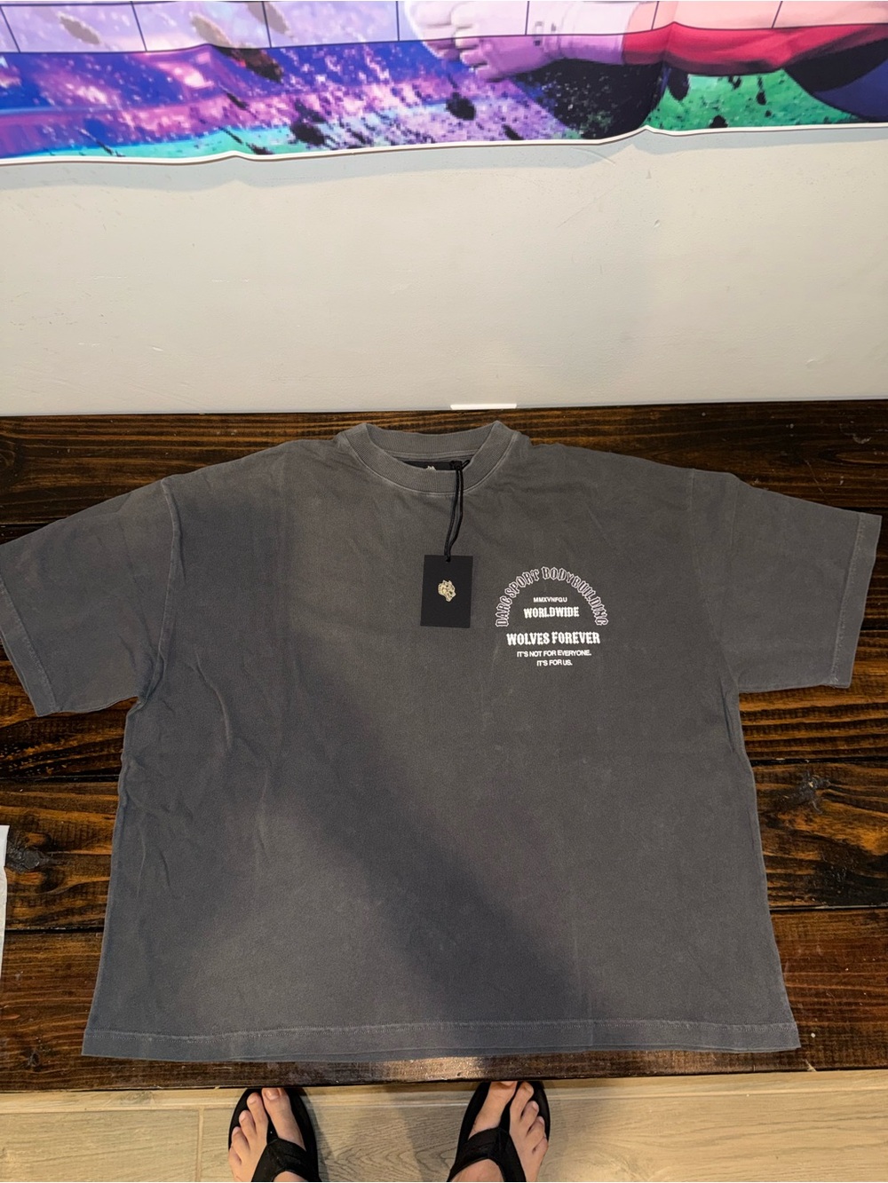Darc Sport grey Box cut premium graphic tee